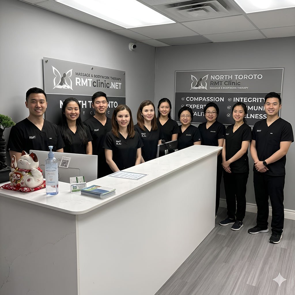 North Toronto RMT Clinic Meet our Team Staff group shot 3080 Yonge Street Unit 5070